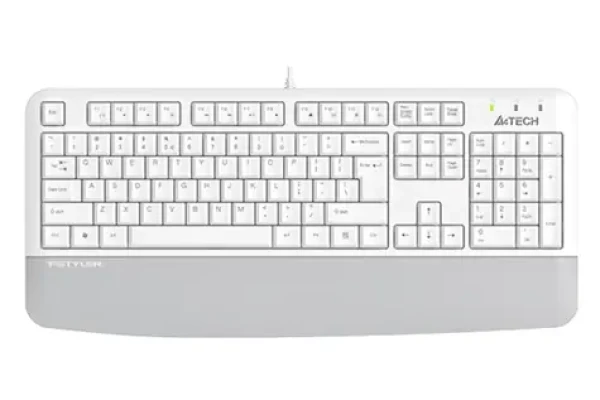 A4tech FK20 bílá / Drátová klávesnice / membránová / USB / CZ+US layout (FK20-WH)