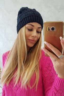 Fleecová čepice Marta K231 navy blue UNI