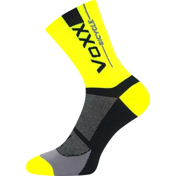 VOXX Ponožky cyklistické STELVIO sportovní NEON ŽLUTÉ 39-42 117791