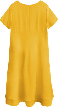 Žluté trapézové šaty model 7739813 žlutá INPRESS