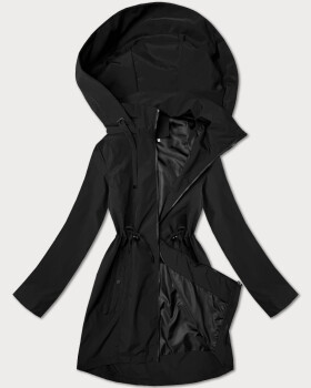 Tenká černá dámská plus size bunda J Style (16M9259-392) odstíny černé 50
