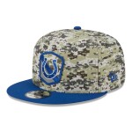 New Era Pánská kšiltovka Indianapolis Colts NFL Camo 2023 Salute to Service 9FIFTY Snapback