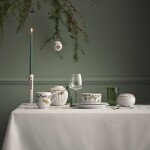 KÄHLER Sklenice na vodu Hammershøi Green 370 ml – set 4 ks, zelená barva, sklo