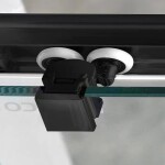 GELCO - SIGMA SIMPLY BLACK Sprchové dveře do niky 1000, sklo ČIRÉ, GS1110B GS1110B