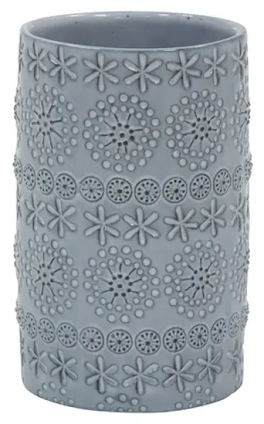 SPIRELLA kelímek na zubní kartáčky RELIEF šedý / porcelán