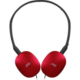 JVC HA-S160M-RU Sluchátka On Ear kabelová stereo červená složitelná, headset Hi-Fi