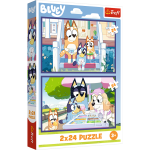 Mamido Puzzle Funny Bluey 2x24 Trefl 34446