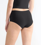 SLOGGI GO SENSE - 2 ks bezešvé kalhotky s vysokým pasem z mikro modalu Sloggi BLACK XL