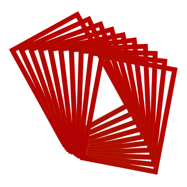 Djois otevřený rámeček - Magneto PRO, A4, PVC, červený, 10 ks