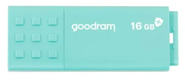 GOODRAM UME3 CARE USB 3.0 16GB zelená / Flash disk / USB-A 3.0 / čtení: 60MBs / zápis: 20MBs (UME3-0160CRR11)