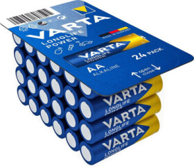 Varta Longlife Baterie AA / 1.5V / alkalická / 24 ks / v boxu (4906301124)