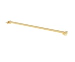 Erga Paris, rohová vzpěra pro sprchové zástěny o tloušťce skla 6/8/10 mm, délka 35cm, zlatá lesklá, ERG-V02-PARIS-BAR35-GD