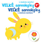 Velké samolepky s domácími mazlíčky Králíček / Veľké samolepky s domácimi miláčikmi Králíček