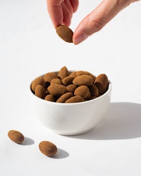 Vilgain Mandle v čokoládě – mléčná čokoláda ve skořicovém prášku 250 g