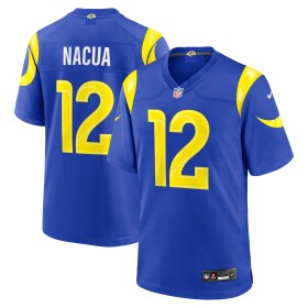 Nike Pánský dres Los Angeles Rams NFL Puka Nacua #12 2026 Game Velikost: M