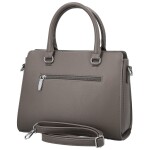 Módní dámská koženková kabelka do ruky Daria, šedá