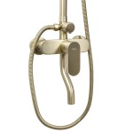 REA - Sprchový set DROP Brush Gold REA-P7063