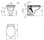 IDEAL STANDARD - Alpha WC sedátko, SoftClose, bílá P008301