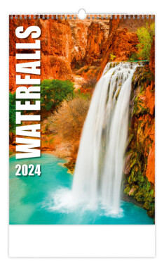 Kalendář nástěnný 2024 - Waterfalls
