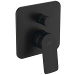 IDEAL STANDARD - Ceralife C Baterie pod omítku, pro 2 spotřebiče, s tělesem, hedvábná černá BE061XG