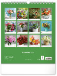 Kalendář 2024 nástěnný: Květiny, 30 × 34 cm