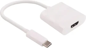 MicroConnect adaptér USB3.1 C (M) - HDMI (F) / 15cm / bílá (USB3.1CHDMIW)