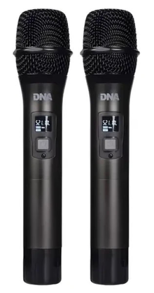 DNA Professional FU Dual Vocal / Bezdrátový mikrofonní systém / 2x ruční mikrofon / UHF přijímač / 2x AA baterie (5907780140153)