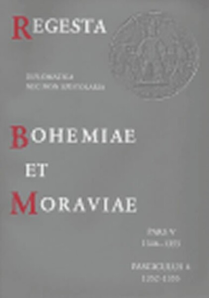 Regesta et Bohemiae et Moraviae V/4