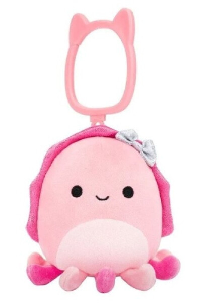 Squishmallows Klíčenka Růžová sépie - Auggie