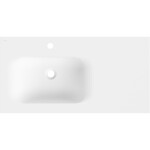 MEXEN - Vela umyvadlo zapuštěné do desky levá 91 x 46,5, bílá mat 25239001L