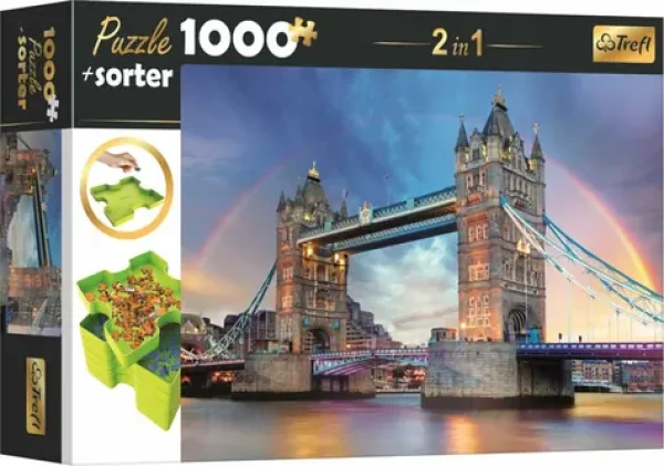 Trefl - Puzzle - 2v1 Tower Bridge, Londým s třídičem