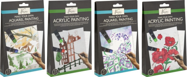 Akrylová malíříska sada 4 různé druhy - Craft Creative