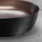 REA - Keramické umyvadlo na desku CLEO 61 Copper Bush / Black REA-U6383