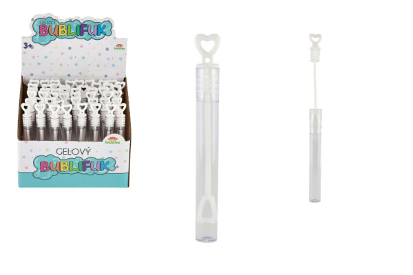 Bublifuk mini gelový 5 ml bílý svatební