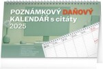 Kalendář 2025 stolní: Poznámkový daňový citáty, 25 14,5 cm