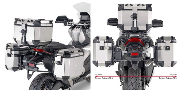 Plo1188Cam trubkový nosič bočních kufrů PL One-Fit pro Honda X-Adv 750 (21-25)