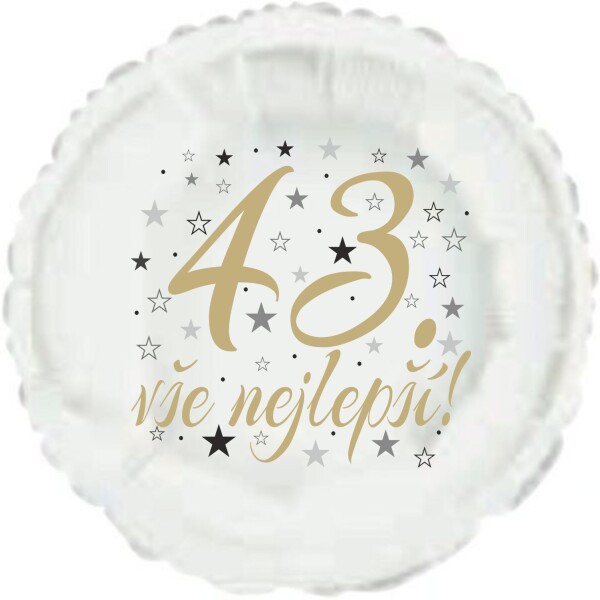 43. narozeniny balónek kruh Balonky.cz 43. narozeniny balónek kruh Balonky.cz