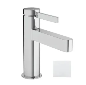Hansgrohe - Umyvadlová baterie s výpustí Push-Open, EcoSmart, CoolStart, matná bílá (76012700)