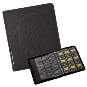 Kroužkové album na karty Dragon Shield se zipem Iron Grey