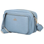 Stylová dámská koženková crossbody kabelka Aliana, světle modrá