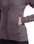 ICEBREAKER Wmns Merino 260 Quantum IV LS Zip, Grey Plum velikost: L