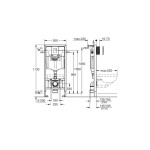 GROHE - Rapid SL Předstěnová instalace pro závěsné WC, tlačítko Skate Cosmopolitan, chrom 39859000