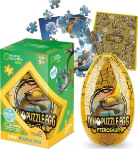CubicFun Oboustranné puzzle ve vejci National Geographic: Pterosaur
