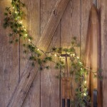 Chic Antique Svítící LED girlanda z umělého jehličí Fir/Pinecones, zelená barva, plast