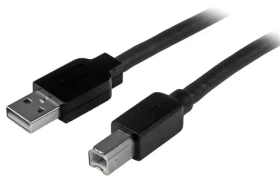 StarTech Aktivní kabel USB-A - USB-B černá / Kabel USB / 480 Mbit/s / 15 m (USB2HAB50AC)