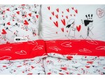 Stanex Ložní povlečení bavlněné Love (LS162) ROZMĚR: 140x220 cm + polštář (90x70 cm)