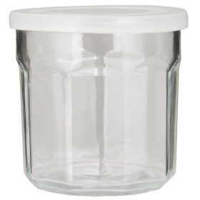 Ib Laursen Skleněná dóza s víčkem Transparent 400 ml, čirá barva, sklo, plast