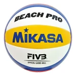 MIKASA BV550C Beachvolejbalový míč / velikost 5 / FIVB oficiální míč / TwinSTLock šití (BV550C-WYBR)