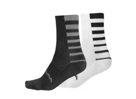 Endura ponožky Coolmax Stripe 2-balení Black