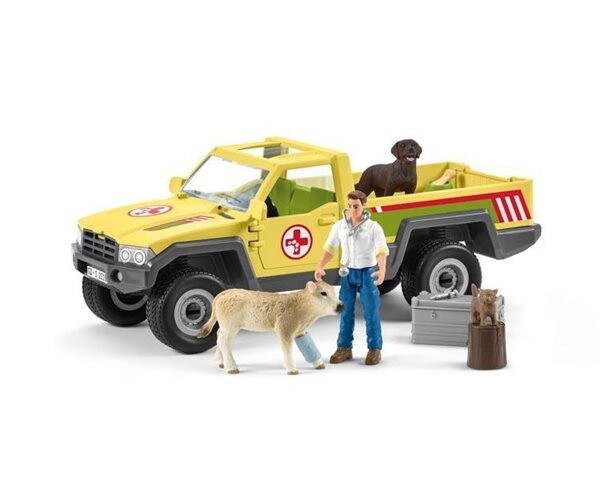 Schleich Farm World 42503 Veterinární vůz na statku